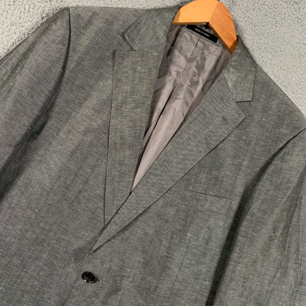 Hugo Boss Pasolini Blazer Jacket Mens 44L Grey Classic Formal Professional Suit